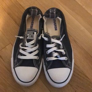 Converse all star blue low rise shoes